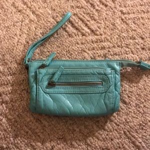 Turquoise wristlet
